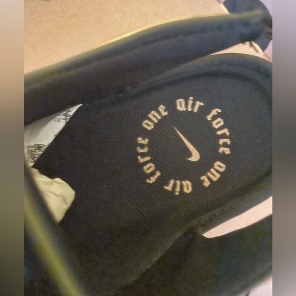 New In Box Nike Air Force One VTF Gold and Black slingback - Picture 8 of 10